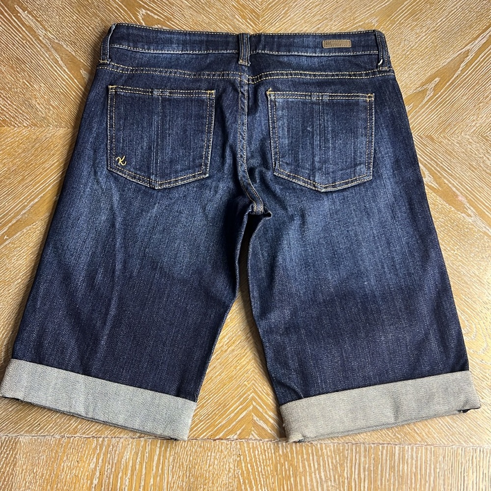 KUT FROM THE KLOTH Dark Blue Denim Shorts 2 - Picture 6 of 10